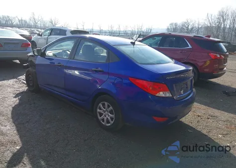 2012 Hyundai Accent Gls из США, поврежденный, VIN KMHCT4AE6CU039884